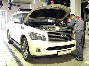 Диагностика Infiniti QX80: фото работ автосервиса Japan-Car в Санкт-Петербурге №2