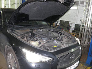 Техническое обслуживание Infiniti M: фото работ автосервиса Japan-Car в Санкт-Петербурге №1