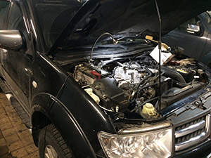 Диагностика Mitsubishi Pajero Sport: фото работ автосервиса Japan-Car в Санкт-Петербурге №1