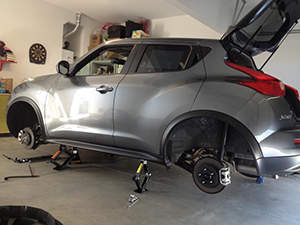 Ремонт тормозной системы Nissan Qashqai: фото работ автосервиса Japan-Car в Санкт-Петербурге №2