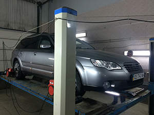 Сход-развал Subaru Outback: фото работ автосервиса Japan-Car в Санкт-Петербурге №2